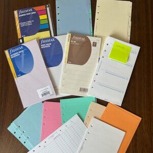 filoFAX Assorted Color Planner Inserts